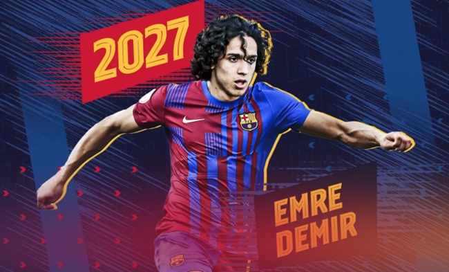 Barcelona include €400m release clause in Emre Demir contract - Bóng Đá