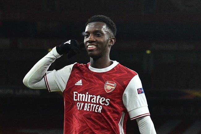 Nketiah không được trọng dụng tại Arsenal.