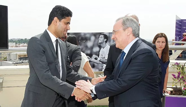 Perez và Al-Khelaifi gây chú ý vì cuộc gặp mặt tại Paris - Bóng Đá