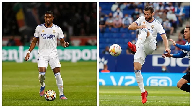 Alaba và Nacho có thể ra sân ở vai trò hậu vệ cánh trái.