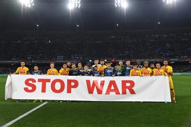 Napoli - Barca phát đi thông điệp ủng hộ Ukraine | Bóng Đá