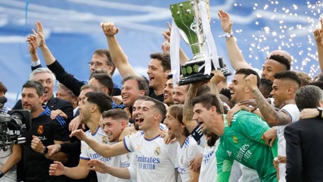 Real đại thắng ăn mừng chức vô địch La Liga - Bóng Đá