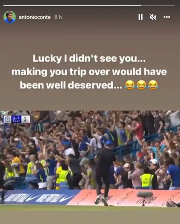 Antonio Conte mocks Thomas Tuchel celebration with Instagram post - Bóng Đá