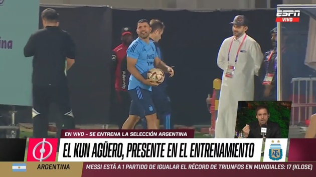 Kun Aguero had some light training with Argentina - Bóng Đá