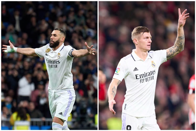 Karim Benzema and Toni Kroos to miss Real Madrid’s match against Osasuna - Bóng Đá