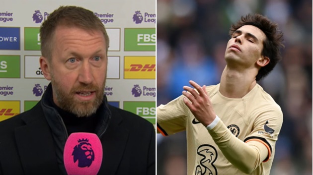 Graham Potter explains why he subbed off Joao Felix at half-time  - Bóng Đá