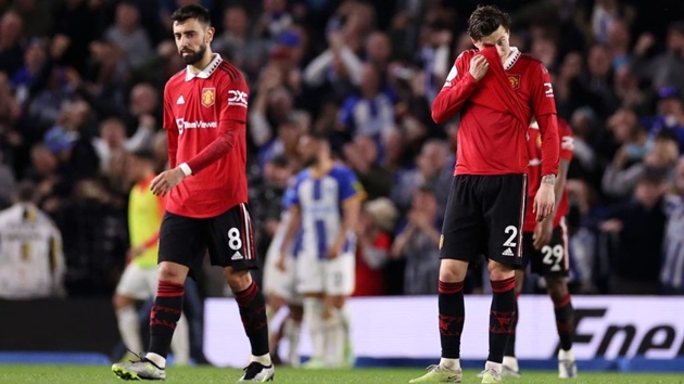 Bruno Fernandes shines brighest for Man United in frustrating loss against Brighton & Hove Albion - Bóng Đá