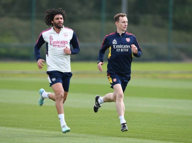 Mohamed Elneny has returned to the training pitches with Arsenal - Bóng Đá