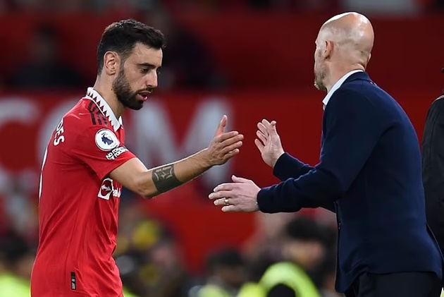Bruno Fernandes reveals he has been 'called' into to the office by Erik ten Hag 'two or three times' - Bóng Đá