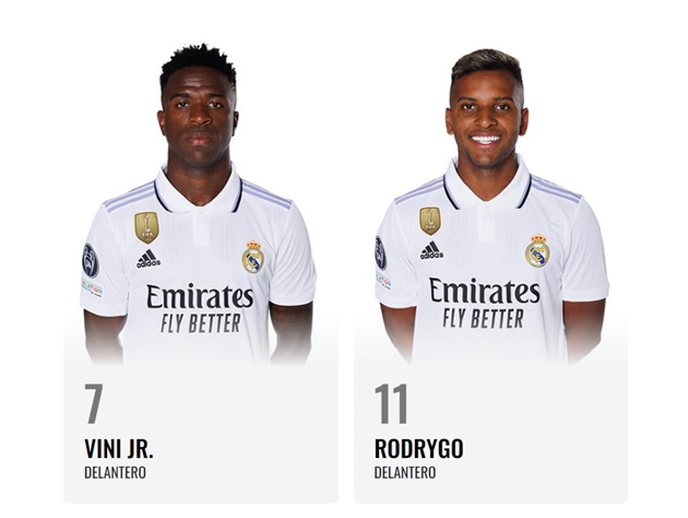Official: Vinicius Jr will wear the No. 7 shirt at Real Madrid, Rodrygo gets No. 11 - Bóng Đá