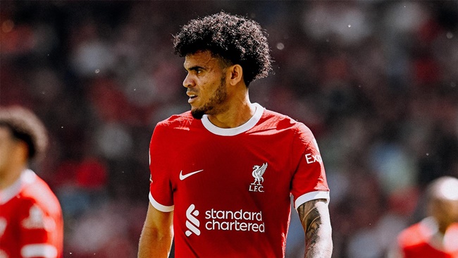 Luis Diaz will take the No.7 jersey for Liverpool ahead of the 2023-24 season. - Bóng Đá