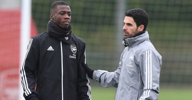 Nicolas Pepe admits Mikel Arteta did everything to help him improve at the Emirates - Bóng Đá