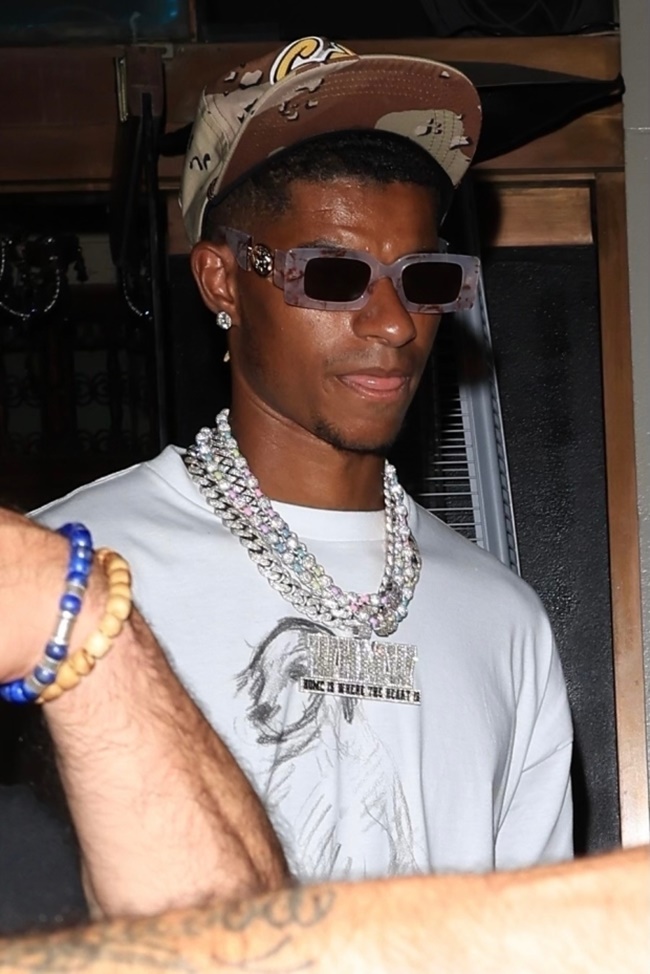 Marcus Rashford dons sunglasses as he parties with beauties at lingerie event after splitting from childhood sweetheart - Bóng Đá