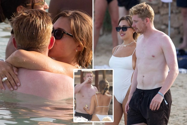 Kevin De Bruyne downs shots on romantic holiday with wife Michele Lacroix - Bóng Đá
