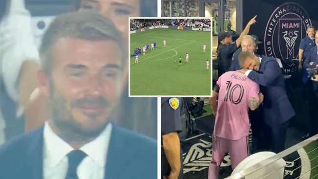 David Beckham and Lionel Messi enjoy lavish dinner - Bóng Đá