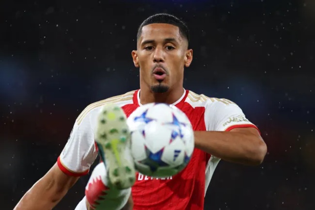 Mikel Arteta has confirmed William Saliba is an injury concern - Bóng Đá