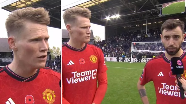 Scott McTominay issues classy response to Man Utd banner after Fulham win - Bóng Đá