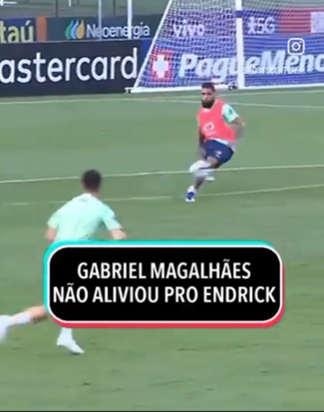 Gabriel clatters Real Madrid-bound wonderkid Endrick - Bóng Đá