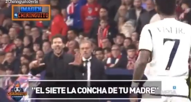 Vinicius Jr and Diego Simeone have to be separated by players and staff in heated Madrid derby - Bóng Đá
