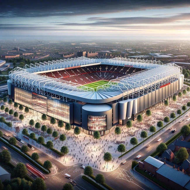 Jaw-dropping pictures show how Man Utd’s 100,000-capacity ‘Wembley of the North’ stadium could look - Bóng Đá