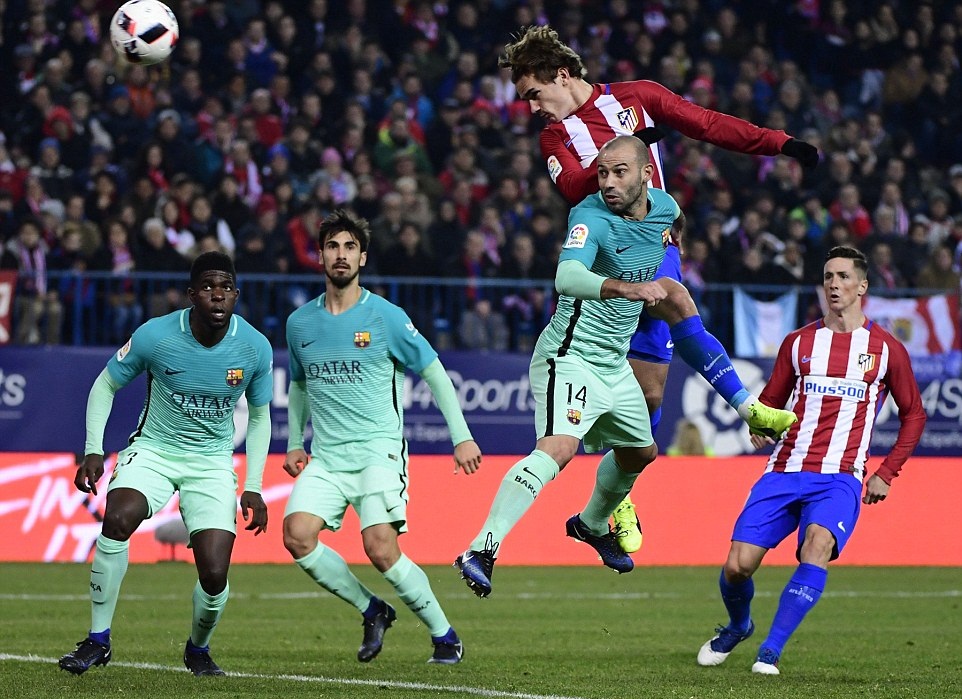 Ảnh bài viết Chùm ảnh: Gục ngã ngay hiệp 1, Atletico nếm trái đắng trước Barcelona