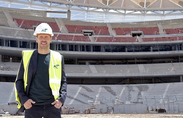 Chùm ảnh: Dàn sao Atletico thị sát SVĐ mới - Bóng Đá