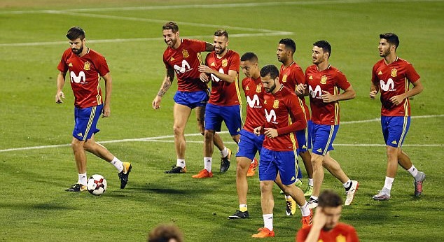 Tây Ban Nha tập luyện - Bóng Đá