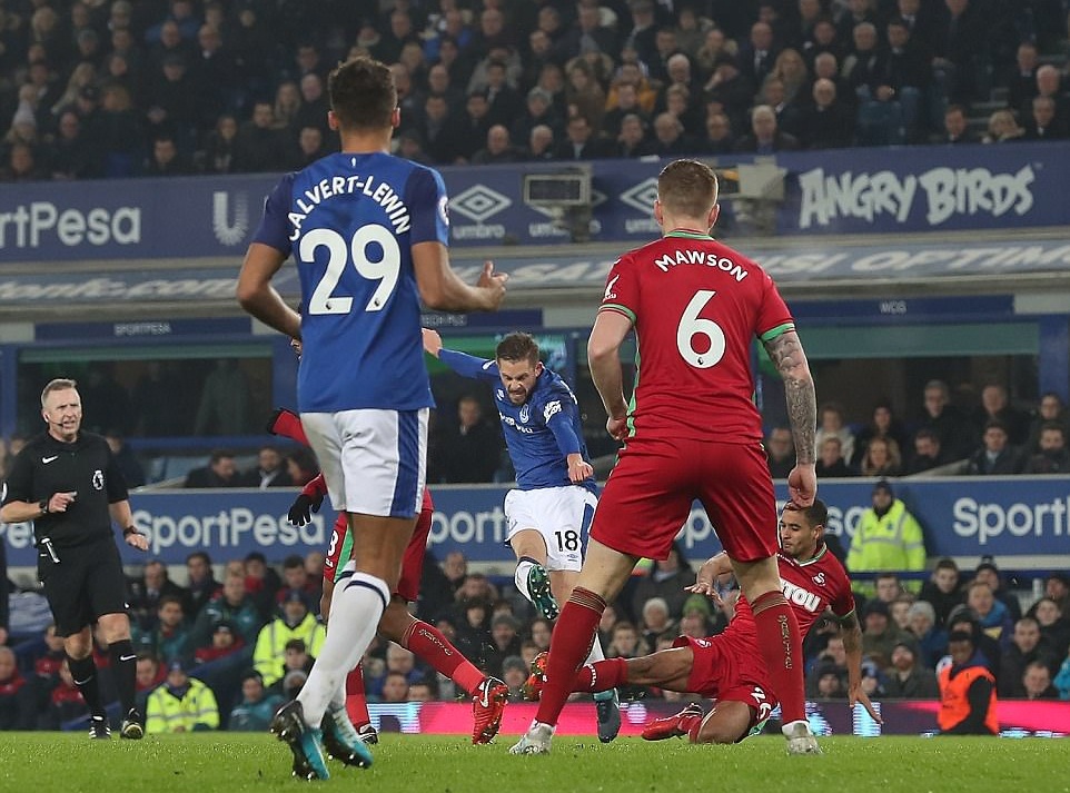 Rooney lại rực sáng Everton vùi dập Swansea trên sân nhà - Bóng Đá