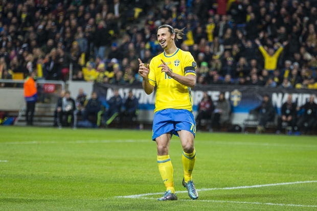 Zlatan Ibrahimovic vẫn là đầu tàu của đội tuyển Thụy Điển ở kỳ EURO 2016. Ảnh: Internet.