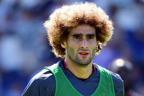 3. Tiền vệ Maroune Fellaini quyết định nhuộm vàng mái tóc xù trước thềm EURO 2016. Ảnh: Internet.