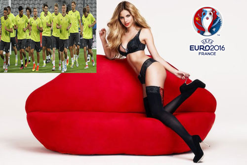 Ảnh bài viết Siêu mẫu nội y cổ vũ ĐT Đức hạ Italia
