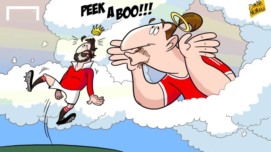 Biếm họa Thánh Zlatan chọc ghẹo Vua Eric