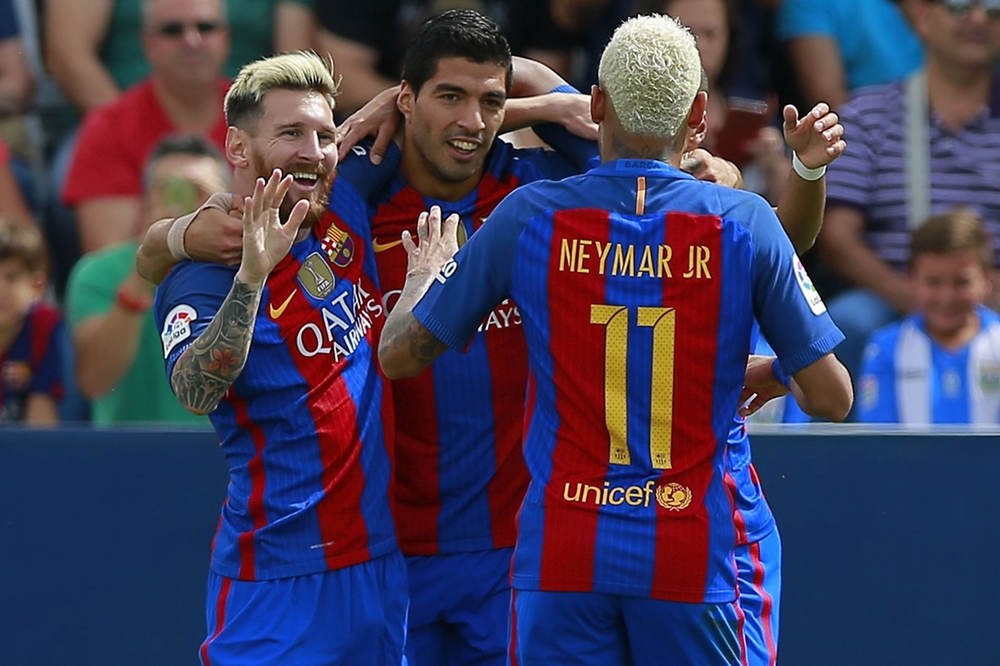 MSN lần đầu cùng nổ hiệp một, Barca hủy diệt tân binh La liga