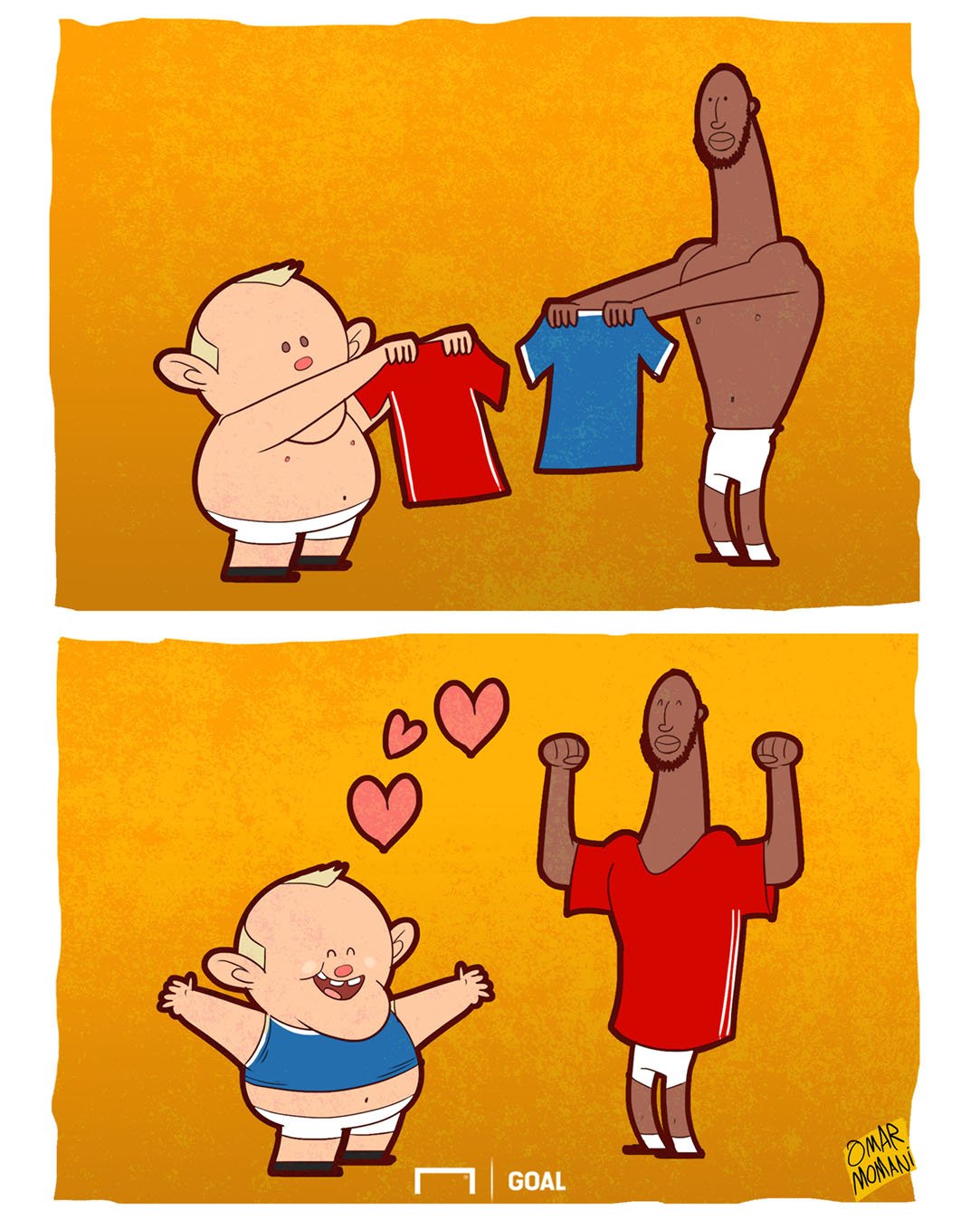 Biếm họa: Rooney và Lukaku đổi áo để cả hai cùng hạnh phúc - Bóng Đá