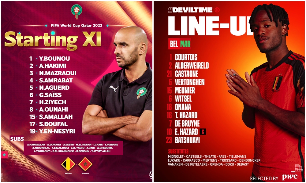 TRỰC TIẾP Bỉ vs Maroc: Tấm vé sớm ở bảng F? - Bóng Đá