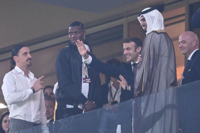 Zlatan Ibrahimovic và Paul Pogba cũng có mặt ở sân Lusail. Với Pogba, anh bỏ lỡ kỳ World Cup 2022 vì chấn thương. Trong khi đó, Thụy Điển của Ibrahimovic không vượt qua vòng loại.