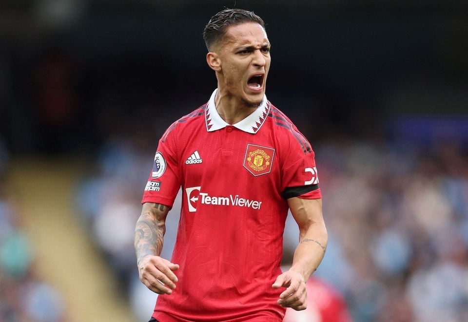 Antony tiêu tốn của MU 100 triệu euro nhưng chưa đáp ứng được kỳ vọng. Ảnh: Reuters.