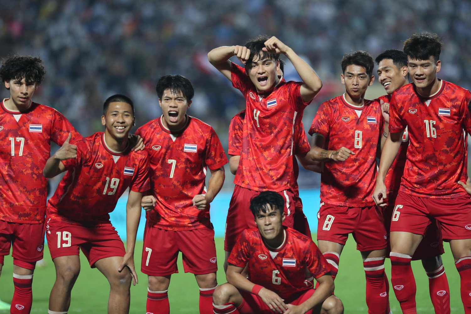 Nhiều cầu thủ U22 Thái Lan từng tham dự SEA Games 31 tại Việt Nam.