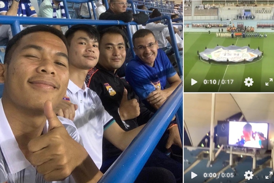 U22 Lào đi xem Ronaldo thi đấu - Bóng Đá