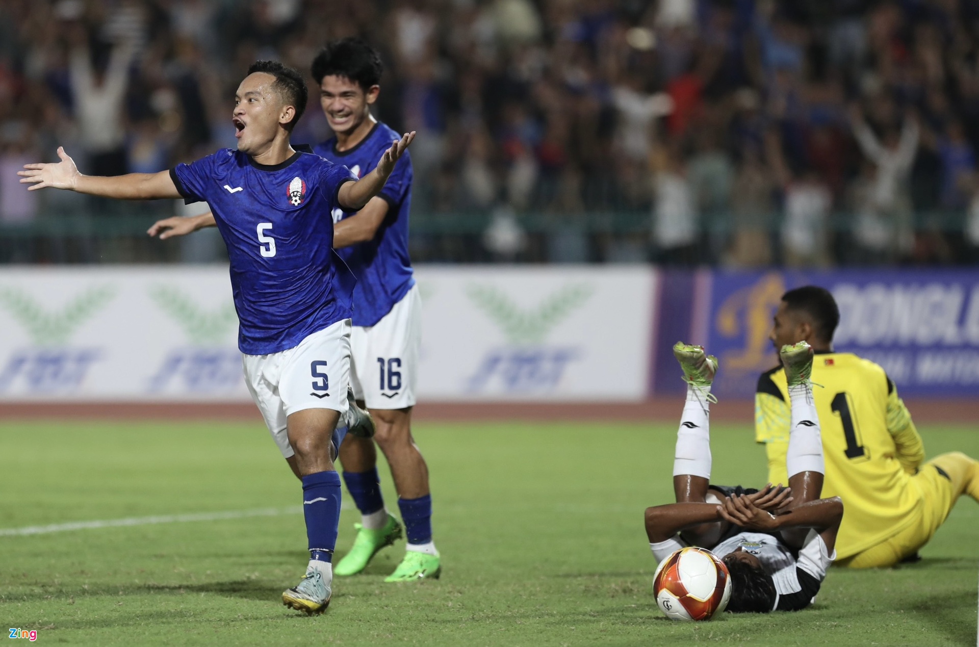 Campuchia chiếm ngôi đầu của Indonesia sau trận thắng đậm - Bóng Đá