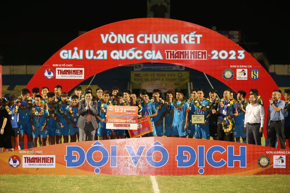 Gục ngã trên chấm luân lưu, SLNA tuột chức vô địch U21 quốc gia 2023 - Bóng Đá