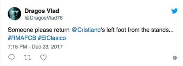 Ronaldo hứng mưa chế nhạo trong ngày mất tích ở El Clasico - Bóng Đá