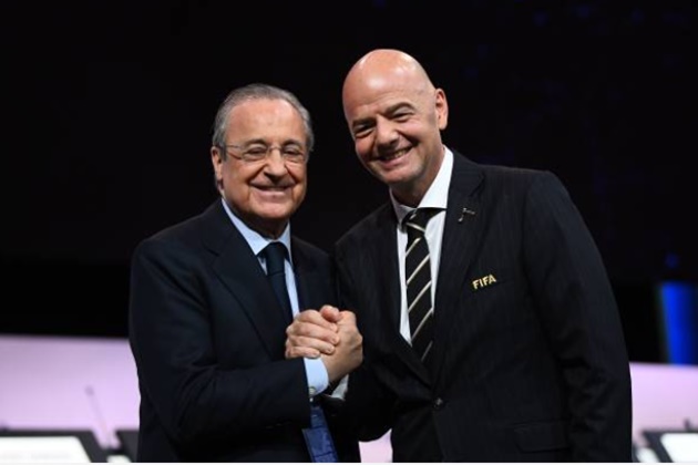 Kế hoạch của Florentino có 'bao gồm' chủ tịch FIFA.