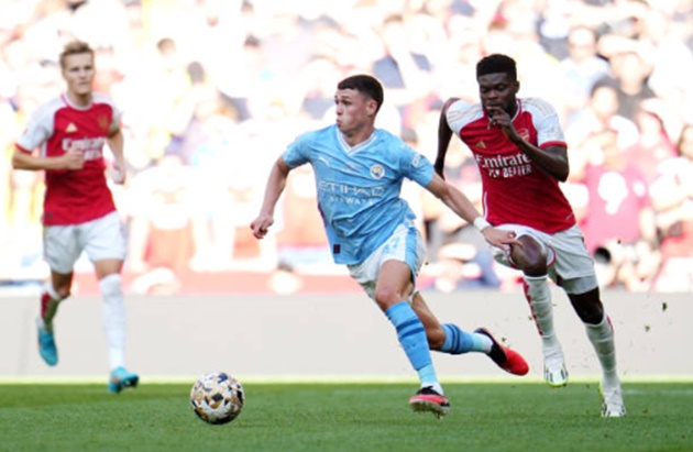 Partey từng pressing hỏng ăn Foden góp phần khiến Arsenal thủng lưới ở trận tranh Siêu cúp Anh.