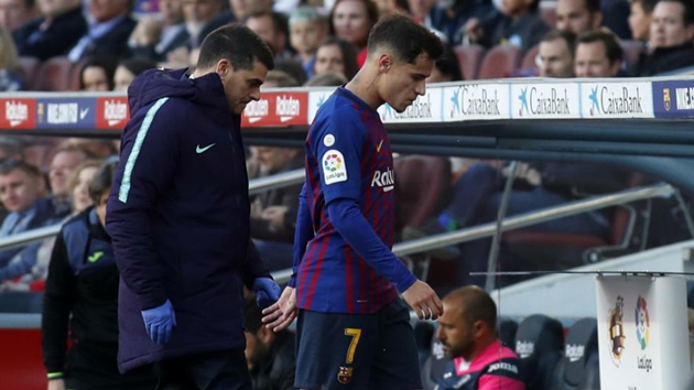 Coutinho dính chấn thương đùi - Bóng Đá