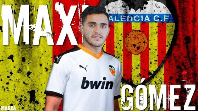 CHÍNH THỨC: Valencia chiêu mộ Maxi Gomez  - Bóng Đá