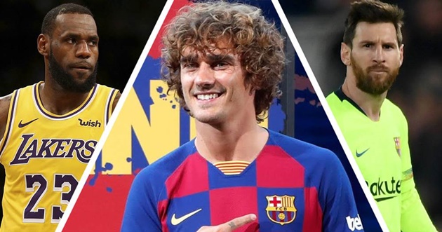 Griezmann bắt chước cách ăn mừng của LeBron James  - Bóng Đá