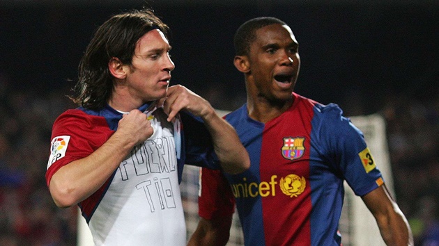 Messi gửi lời tri ân đến Eto'o - Bóng Đá