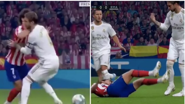Sergio Ramos Absolutely Nails João Félix During Madrid Derby - Bóng Đá