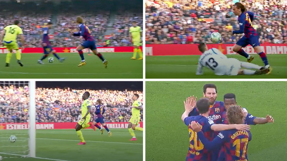 Messi and Griezmann finally combine for a goal - Bóng Đá